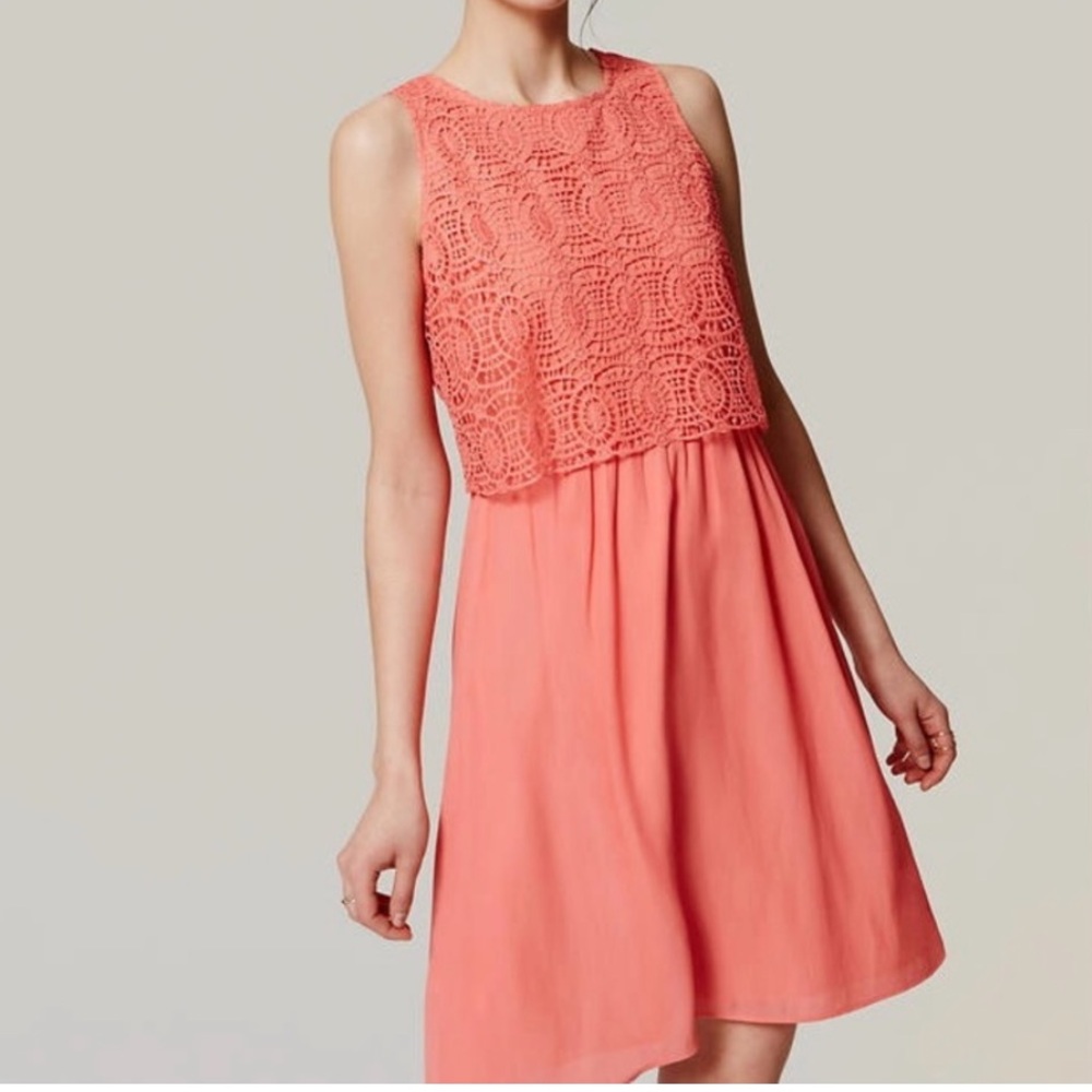 LOFT Coral Sundress